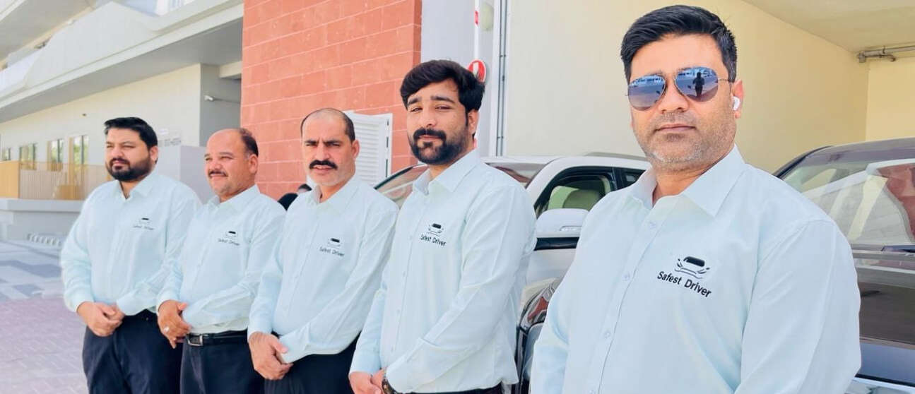 Safest Driver Dubai uniformed professional driver team